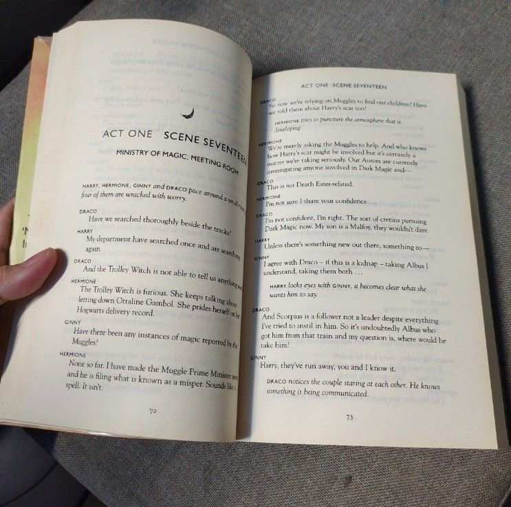 Harry Potter and the Cursed Child Playscript Book (Category: Storybooks) located in Quezon City. Submitted by dncpreloved (Listing ID 1466182942, Image 3). Description: - Title: Harry Potter and the Cursed Child, Parts One and Two (Playscript) - Authors: J.K. Rowling, John Tiffany, and Jack Thorne - Format: Paperback - Condition: Clean, readable pages with minor cover edge wear and yellowing from storage - Perfect for fans and collectors of the w