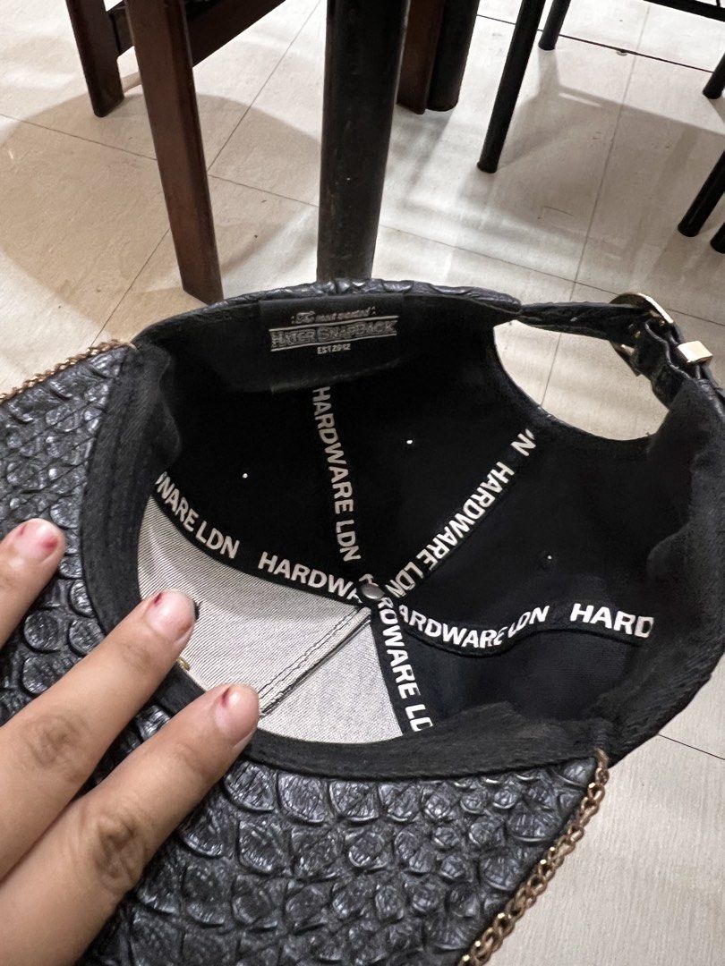 HATER X HARDWARE LDN LEATHER CAP (Category: Caps & Hats) located in Manila. Submitted by bouts_479 (Listing ID 1466290060, Image 3). Description: .