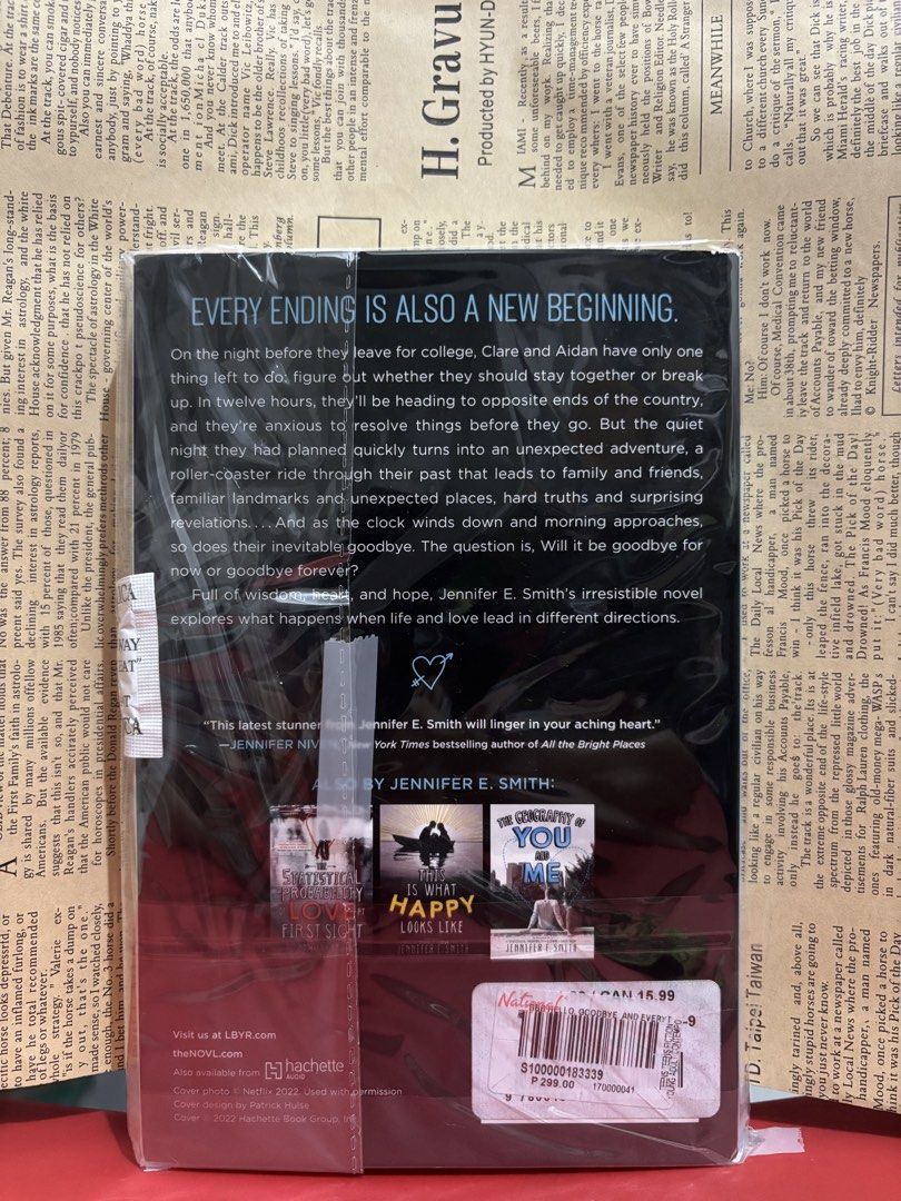 Hello, Goodbye, and Everything in Between by Jennifer E. Smith (Category: Storybooks) located in Quezon City. Submitted by kizumei (Listing ID 1466309736, Image 2). Description: Hello, Goodbye, and Everything in Between by Jennifer E. Smith.
