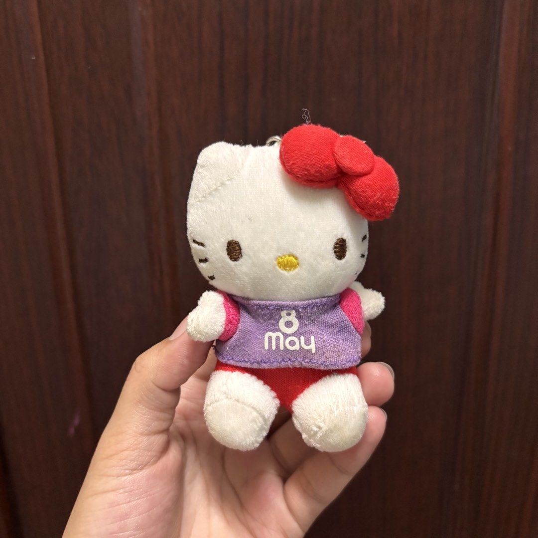 Hello Kitty 8 May Plush Keychain (Category: Plushies & Soft Toys) located in Manila. Submitted by nero.ph (Listing ID 1466243228, Image 3). Description: -no paper tag -as is MOP: GCASH/ Maribank MOD: JNT/ LBC.