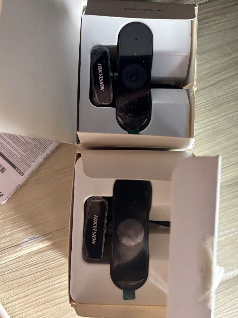 Hikvision Web Camera (Category: Webcams) located in Manila. Submitted by skyieee_02 (Listing ID 1466287928, Image 1). Description: - Brand: Hikvision - Quantity: 2 units (original boxes included) - Condition: Brand new, unboxed only for photos (never plugged in or used) - Features: Clear video quality, easy clip-on mount - Ideal for: WFH setups, online classes, streaming - Purchase options: Buy both together or individually (message me for single