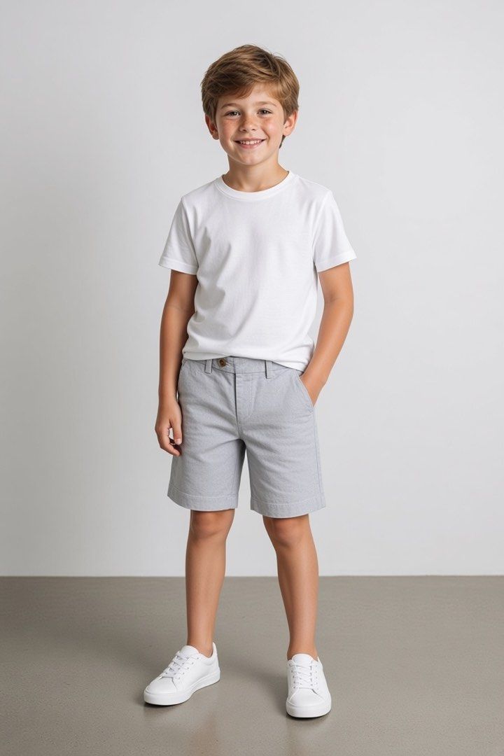 H&M light blue shorts (Category: Babies & Kids Fashion) located in Lipa City. Submitted by lifestyled (Listing ID 1466176438, Image 1). Description: H&M light blue shorts Size 7-8 Bottom- W-12” L- 15” Color rate- 9/10 💯 Authentic.