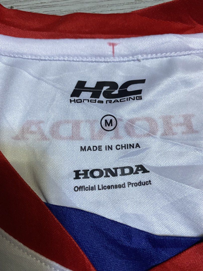 Honda Racing HRC (Category: Tshirts & Polo Shirts ) located in Pasig City. Submitted by terrencec34805 (Listing ID 1466302712, Image 2). Description: Honda Racing HRC Excellent Size:Medium Width:19.5 Length:27.