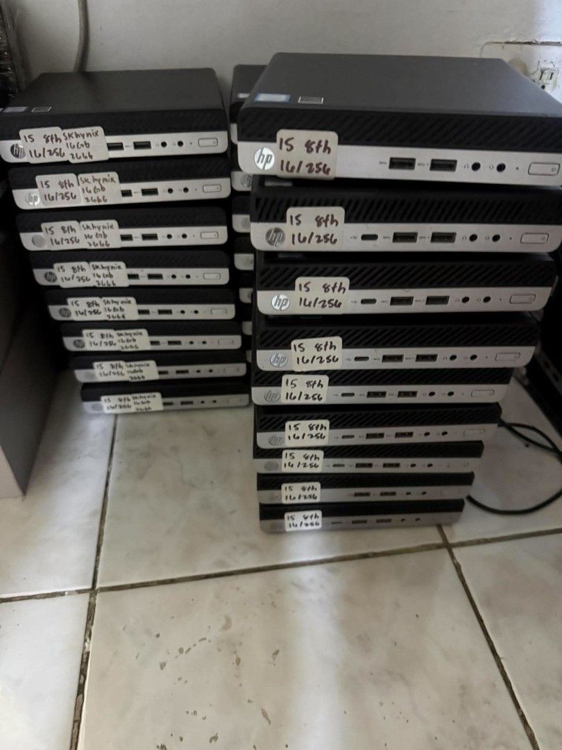HP mini PC (Category: Desktops) located in Manila. Submitted by happyearth.953a15 (Listing ID 1466162292, Image 3). Description: HP mini PC I5 8th gen Intel UHD Graphics 630 16gb ram 256gb ssd Windows 11 pro OS Unit with power adapter 💸💸 9,500 each Location: San Andres bukid manila Pick up or deliver cod.