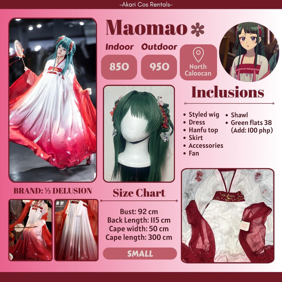 HQ HALLOWEEN COSPLAY RENTALS (Category: Sets or Coordinates) located in Quezon City. Submitted by gellliiichii (Listing ID 1466216497, Image 3). Description: 🎃 Halloween is coming! 👻 Looking for a cosplay to rent for your upcoming Halloween event? We got you! ✨ We have a variety of anime cosplay costumes available for rent in sizes Small to Medium (S–M)! Characters Available: * Krul Tepes — Seraph of the End * Athanasia de Alger Obelia — Who Ma