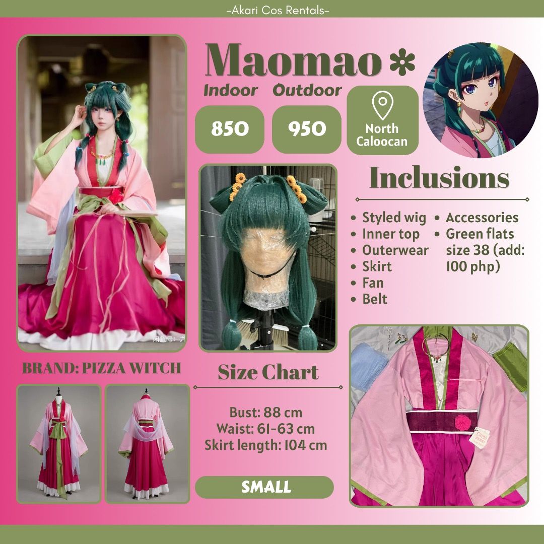 HQ HALLOWEEN COSPLAY RENTALS (Category: Sets or Coordinates) located in Quezon City. Submitted by gellliiichii (Listing ID 1466216497, Image 2). Description: 🎃 Halloween is coming! 👻 Looking for a cosplay to rent for your upcoming Halloween event? We got you! ✨ We have a variety of anime cosplay costumes available for rent in sizes Small to Medium (S–M)! Characters Available: * Krul Tepes — Seraph of the End * Athanasia de Alger Obelia — Who Ma