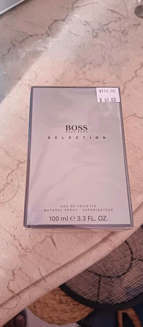 Hugo Boss Selection Eau De Toilette 100ml (Category: Fragrance & Deodorants) located in Dimasalang. Submitted by tinzstory (Listing ID 1466296313, Image 1). Description: 100% authentic. Batch code 3233 (Manufactured August 2023). Factory Sealed. #BossSelection #AunthenticPerfume #MensPerfume.