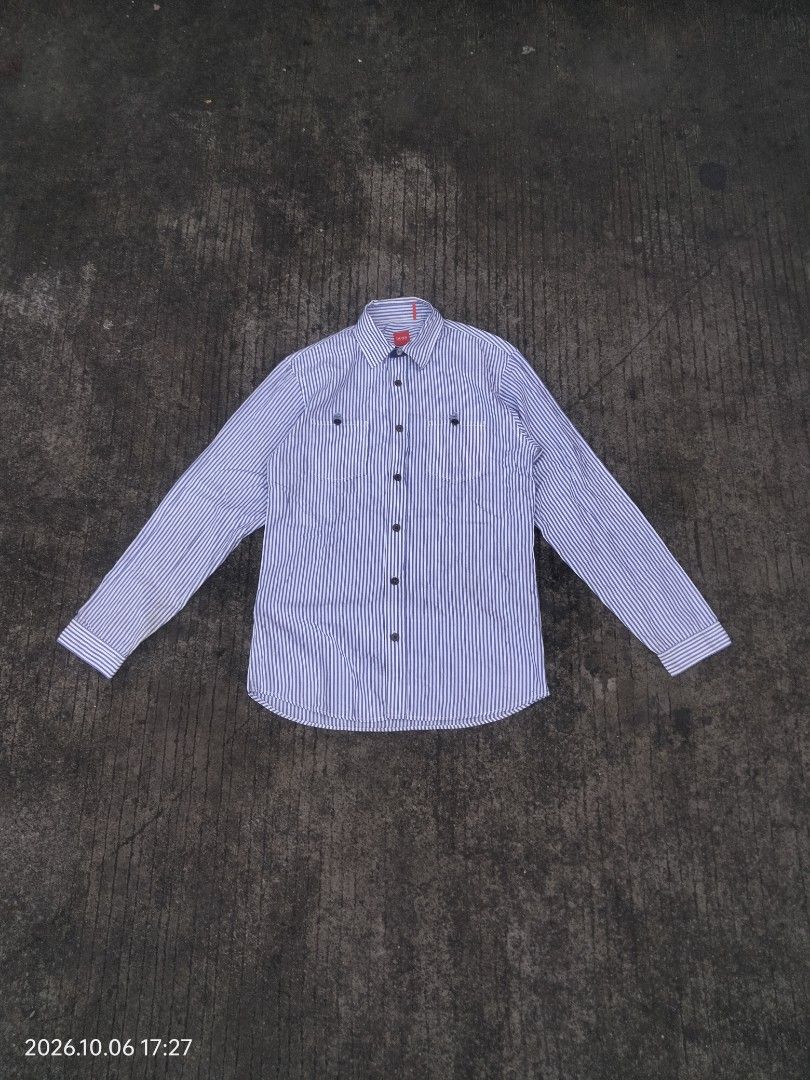 Hugo Boss Stripes Polo (Category: Formal Shirts) located in Caloocan City. Submitted by haruconcep52476 (Listing ID 1466312451, Image 1). Description: Dimensions W20×L28 Good condition Color rate 10 No issue.