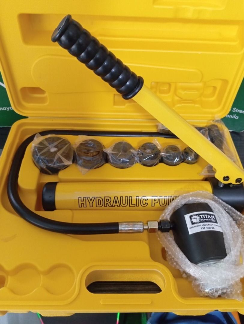 Hydraulic Knockout Puncher (Category: Construction Tools & Equipment) located in Manila. Submitted by 09150361920ronvillaflor (Listing ID 1466195573, Image 1). Description: Hydraulic Knockout Puncher Model: TST-KOP8B Specs: 1/2-2" Price: 10,080 For inquiries 📞 ☎ : 0-9-1-5-0-3-6-1-9-2-0 📞 ☎ : 0-9-4-9-6-4-3-6-8-6-8 PRICE MAY CHANGE WITHOUT PRIOR NOTICE..