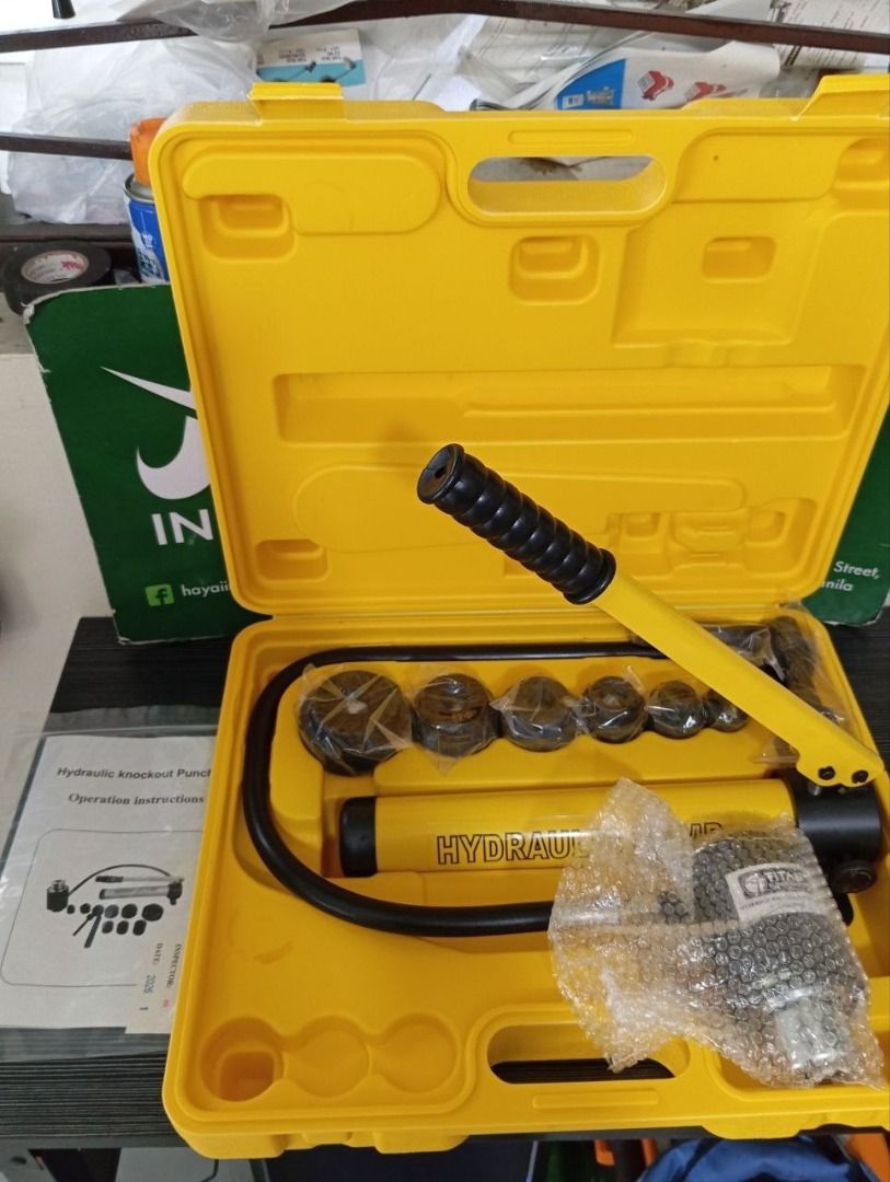 Hydraulic Knockout Puncher (Category: Construction Tools & Equipment) located in Manila. Submitted by 09150361920ronvillaflor (Listing ID 1466195573, Image 2). Description: Hydraulic Knockout Puncher Model: TST-KOP8B Specs: 1/2-2" Price: 10,080 For inquiries 📞 ☎ : 0-9-1-5-0-3-6-1-9-2-0 📞 ☎ : 0-9-4-9-6-4-3-6-8-6-8 PRICE MAY CHANGE WITHOUT PRIOR NOTICE..