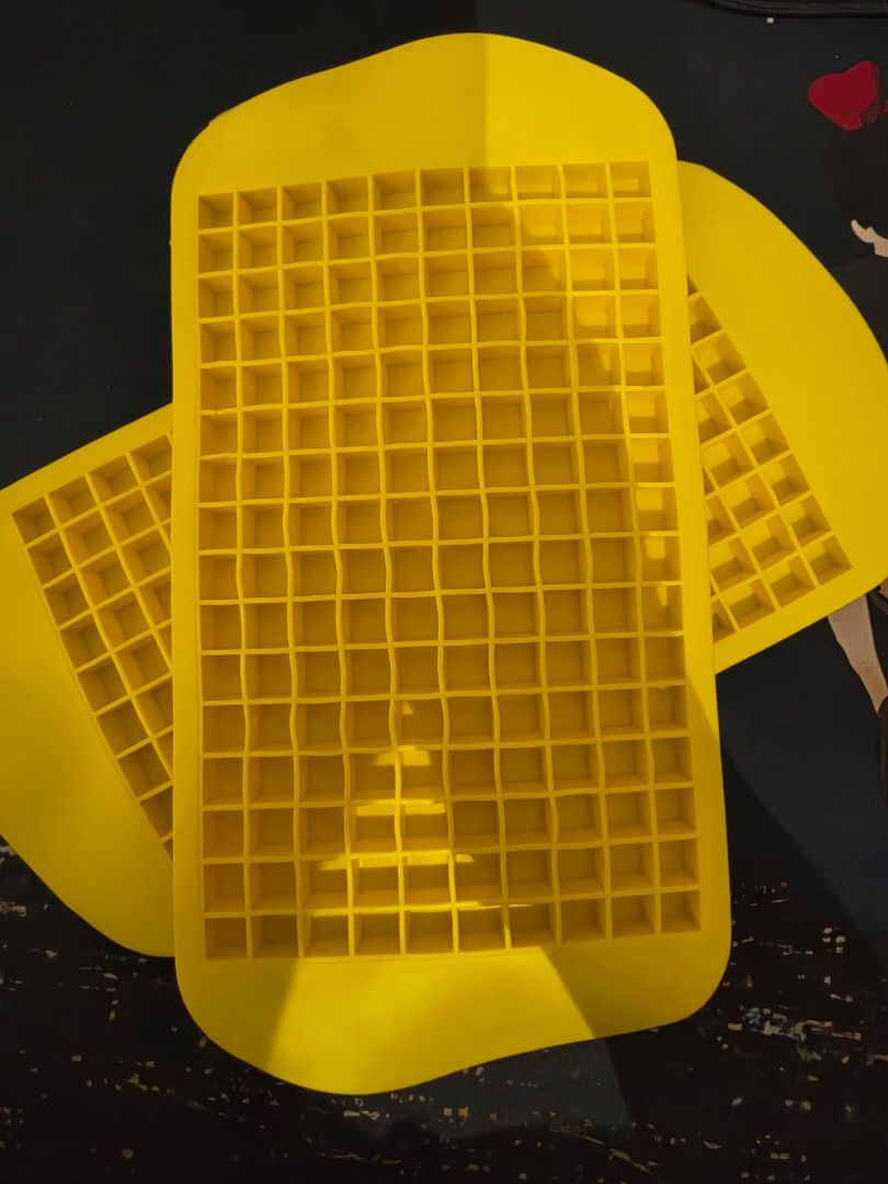 Ice Cube Tray Bundle - Minis 2 for 300 shipped! (Category: Pitchers & Dispensers) located in San Juan City. Submitted by jeongyeonieeeee (Listing ID 1466246580, Image 2). Description: MINI ICE CUBE TRAY – YELLOW 💛 Make cute mini ice cubes at home! Perfect for iced coffee, cocktails, juices, smoothies, and everyday drinks. 🥤🧊 ✨ Features: • Makes lots of small/mini ice cubes 1cm x 1cm • Easy to fill and freeze • Fun, compact design • Great for i