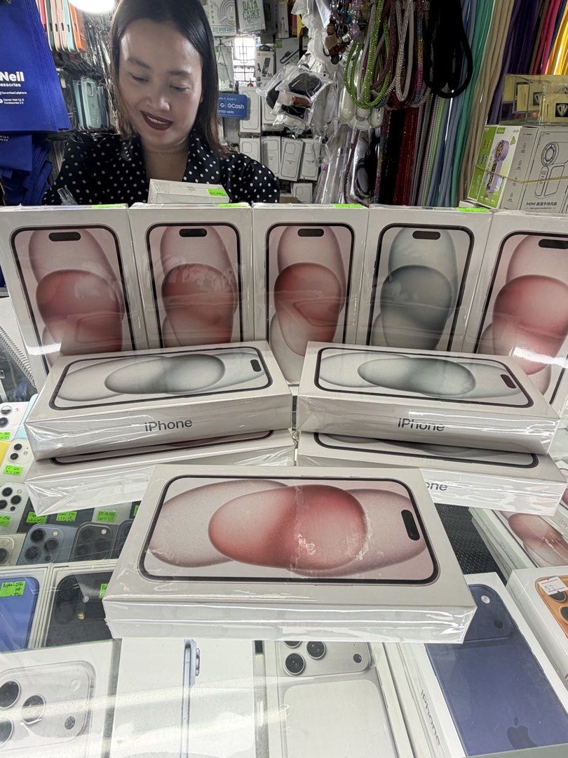 iPhone 15 (Category: iPhone 15 Series) located in San Juan City. Submitted by darrenneilcellphones (Listing ID 1466245263, Image 2). Description: Brand New iPhone 15 NTC 128gb - 39,000 256gb - 45,500 Physical Store Darren Neil Cellphone & Accessories 2/F Greenhills Shopping Center San Juan City Metro Manila XA-01 Stall Number 10:00 to 9:00 Daily Eric - 09996750116 Marlyn - 09214033885 .
