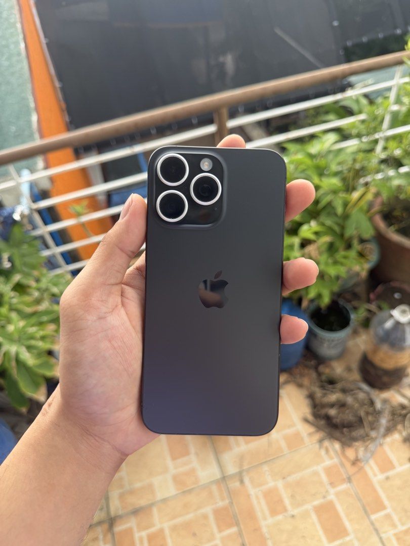 iPhone 15 Pro Max (Category: iPhone 15 Series) located in Paranaque City. Submitted by ffeeeej (Listing ID 1466256386, Image 1). Description: Sale or Swap sa Lower Unit iPhone 15 Pro Max Black 256gb Complete NTC Approved | Openline 83bh Swapping price is higher than actual price 37,500 FIX.
