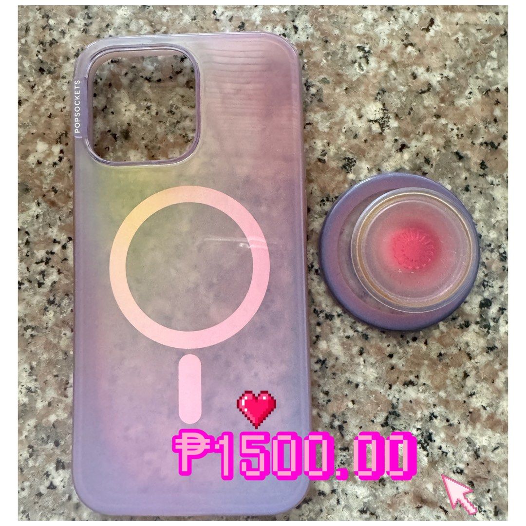 Iphone 15 pro max pop socket, kate spade & spigen cases (Category: Cases & Sleeves) located in Manila. Submitted by d_minimalist (Listing ID 1466203093, Image 3). Description: All original Not laspag .