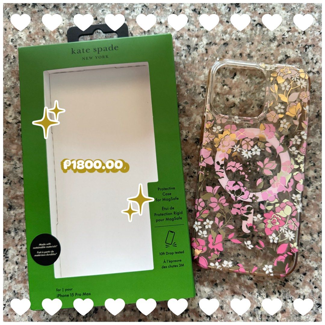 Iphone 15 pro max pop socket, kate spade & spigen cases (Category: Cases & Sleeves) located in Manila. Submitted by d_minimalist (Listing ID 1466203093, Image 2). Description: All original Not laspag .