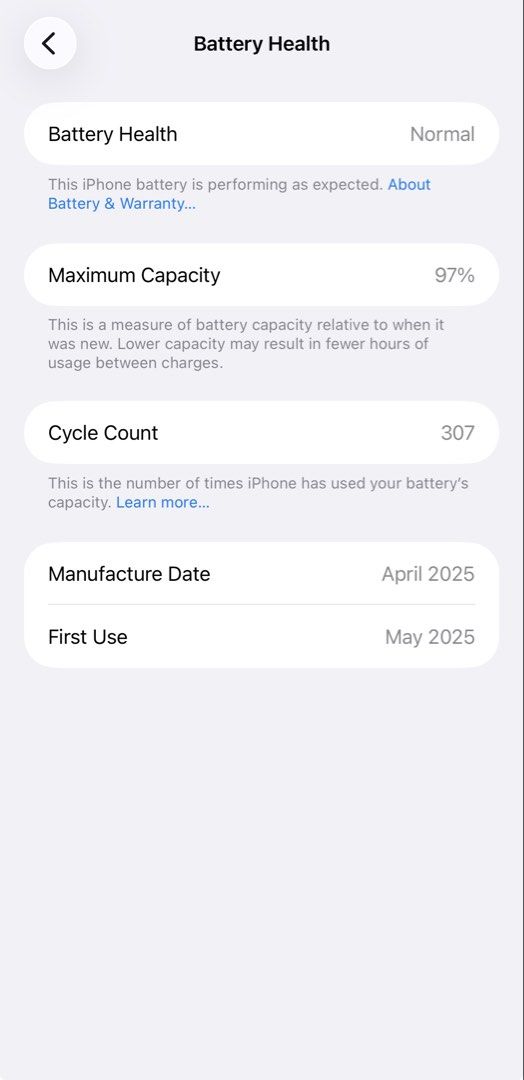 Iphone 16 Pro Max (97% batt health, PowerMac) (Category: iPhone 16 Series) located in Pasig City. Submitted by czennie_n (Listing ID 1466296578, Image 3). Description: - Iphone 16 Pro Max 256gb - Bought in PowerMac with paper bag, box, and receipt - Lady owned bought last May (2025) - Dessert Titanium - 97% battery health - Open line (all sim cards) - No issues, No history of repair, No scratches - Face ID working, True-tone working, speaker work