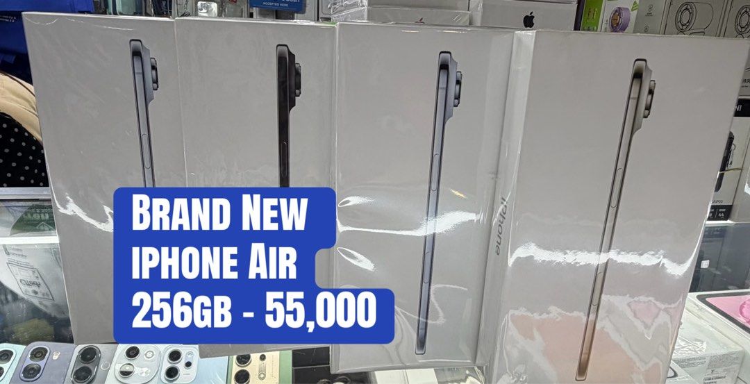 iPhone Air (Category: iPhone Air Series) located in San Juan City. Submitted by darrenneilcellphones (Listing ID 1466244753, Image 1). Description: Brand New iPhone 17 Air NTC 256gb - 55,000 2/F Greenhills Shopping Center San Juan City Metro Manila XA-01 Stall Number 10:00 to 9:00 Daily Eric - 09996750116 Marlyn - 09214033885 Cash on delivery COD Cash on pick up COP.