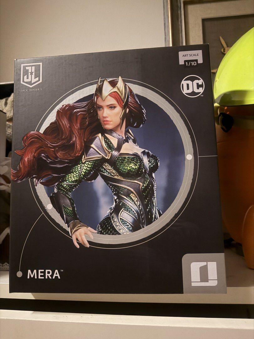 Iron Studios Mera Art Scale 1/10 (Category: Figurines & Statues) located in Manila. Submitted by ryryrys (Listing ID 1466202429, Image 1). Description: - Official DC Licensed Collectible: Iron Studios Mera figure from Zack Snyder's Justice League - Scale & Sculpt: Highly detailed 1/10 art scale with a dynamic water base pose - Packaging: Comes in the original black box with character imagery - Condition: Trusted seller, well-maintained and ready 