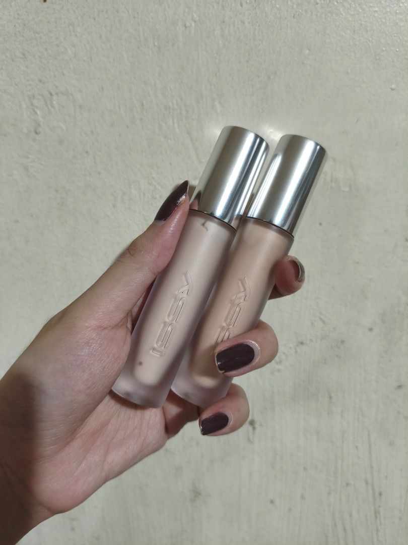 Issy Fluid Flex Concealer NF1 & NF1.5 (Category: Makeup) located in Mandaluyong City. Submitted by aeurea (Listing ID 1466328151, Image 1). Description: 230 each, get both for 450 - Items: 2x Issy Fluid Flex Concealer - Shades: NF1 and NF1.5 - Volume: 5 ml / 0.17 fl. oz. each - Condition: Swatched/tested only for shade matching, tubes are clean and fully intact - Reason for selling: Did not fit my skin type.