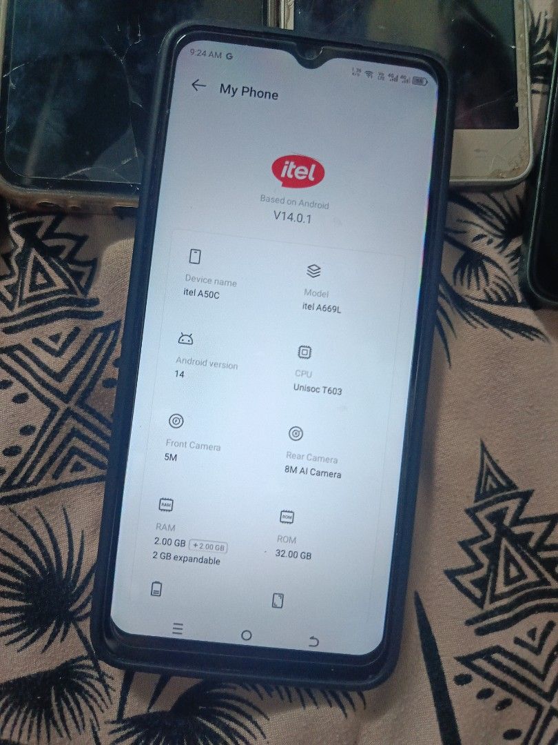 Itel A50c with issues (Category: Android Others) located in Quezon City. Submitted by raine1823 (Listing ID 1466178101, Image 1). Description: replaced LCD, power and volume button. Unit with BOX only. working nmn un unit anak ko gmagmit for YouTube. ghost touch un pinaka issues nya..