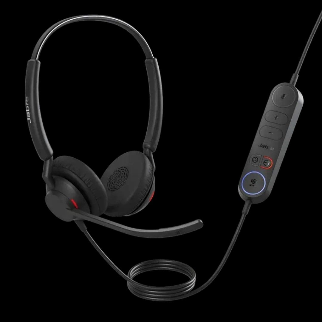 jabra engage 20 / evolve 20 with inline controller (Category: Headphones & Headsets) located in Manila. Submitted by tenthirtysix (Listing ID 1466177661, Image 1). Description: used twice only, can provide the bag that comes with it. very good quality, just need funds price a bit nego, just pm :) .