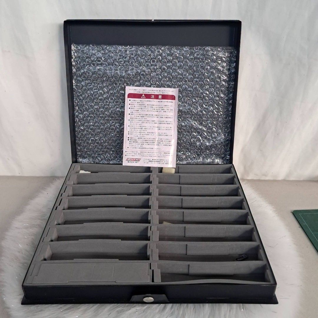 Japan CASCO 12-Car Model Train Storage Case Black (Category: Storage Boxes & Baskets) located in Bulacan. Submitted by amarijapansurplus (Listing ID 1466244921, Image 1). Description: 📌as is 📌WYSIWYG 📌First to pay basis 📌Auto pass sa COD iwas scam sa part ko 📌MOP: GCASH 📌MOD: Pick-up, Lalamove (motorcycle) or J&T/Flash Express/SPX Express 📌Courier Wed and Sat sched 📌Return and Exchange Store Policy, Strictly No Refund 📌Loc. Panginay, Bal