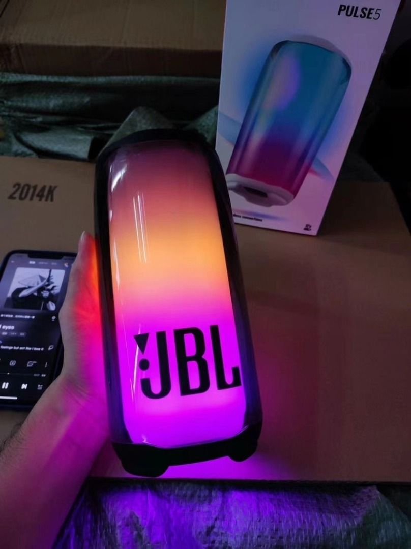 JBL Portable Bluetooth Speaker (Category: Soundbars, Speakers & Amplifiers) located in Malabon City. Submitted by quickdog-7d486e (Listing ID 1466189533, Image 1). Description: - Authentic JBL portable wireless speaker - Stunning 360-degree LED light show that syncs with music beats - Delivers crystal-clear sound with deep bass - Pristine, scratch-free physical condition - Convenient top-ring control buttons and base-mounted power/Bluetooth switc