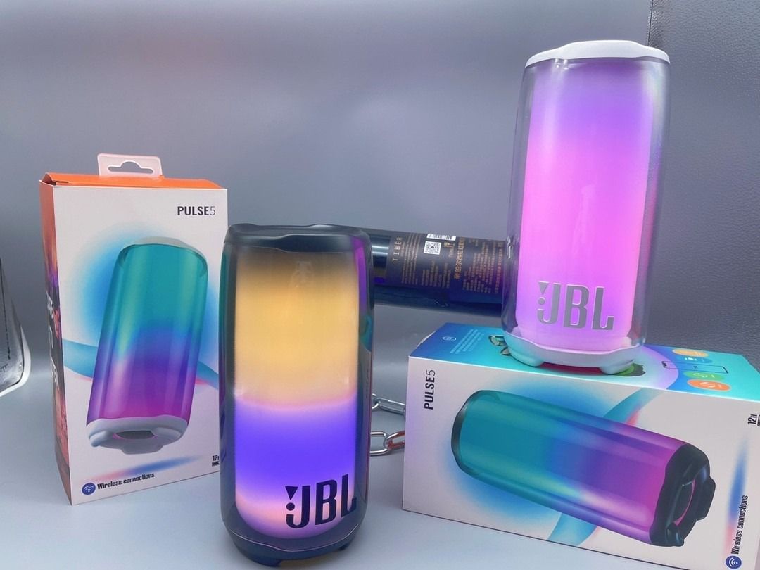 JBL Pulse 5 Wireless Bluetooth Speaker (Category: Soundbars, Speakers & Amplifiers) located in Paranaque City. Submitted by swiftriver-f167a7 (Listing ID 1466244671, Image 1). Description: - Authentic JBL Pulse 5 wireless speaker - 360-degree dynamic LED light show with customizable effects - Delivers bold, high-quality sound - Fully functional and in great condition - Includes original box - Ideal for home parties or setting the room ambience.