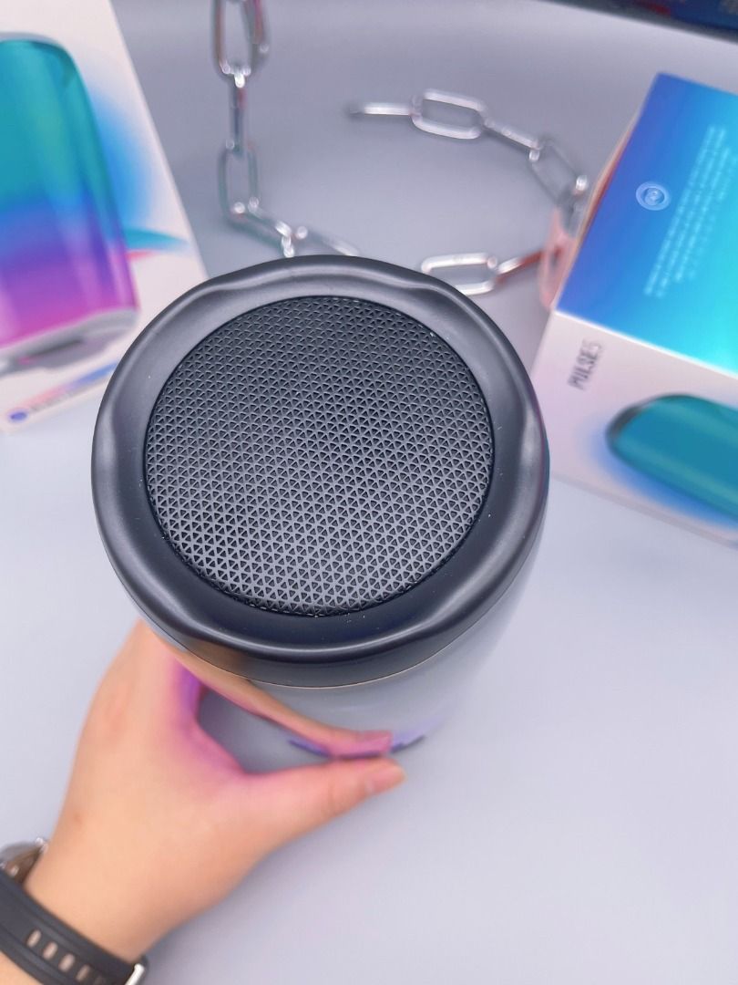 JBL Pulse 5 Wireless Bluetooth Speaker (Category: Soundbars, Speakers & Amplifiers) located in Paranaque City. Submitted by swiftriver-f167a7 (Listing ID 1466244671, Image 3). Description: - Authentic JBL Pulse 5 wireless speaker - 360-degree dynamic LED light show with customizable effects - Delivers bold, high-quality sound - Fully functional and in great condition - Includes original box - Ideal for home parties or setting the room ambience.