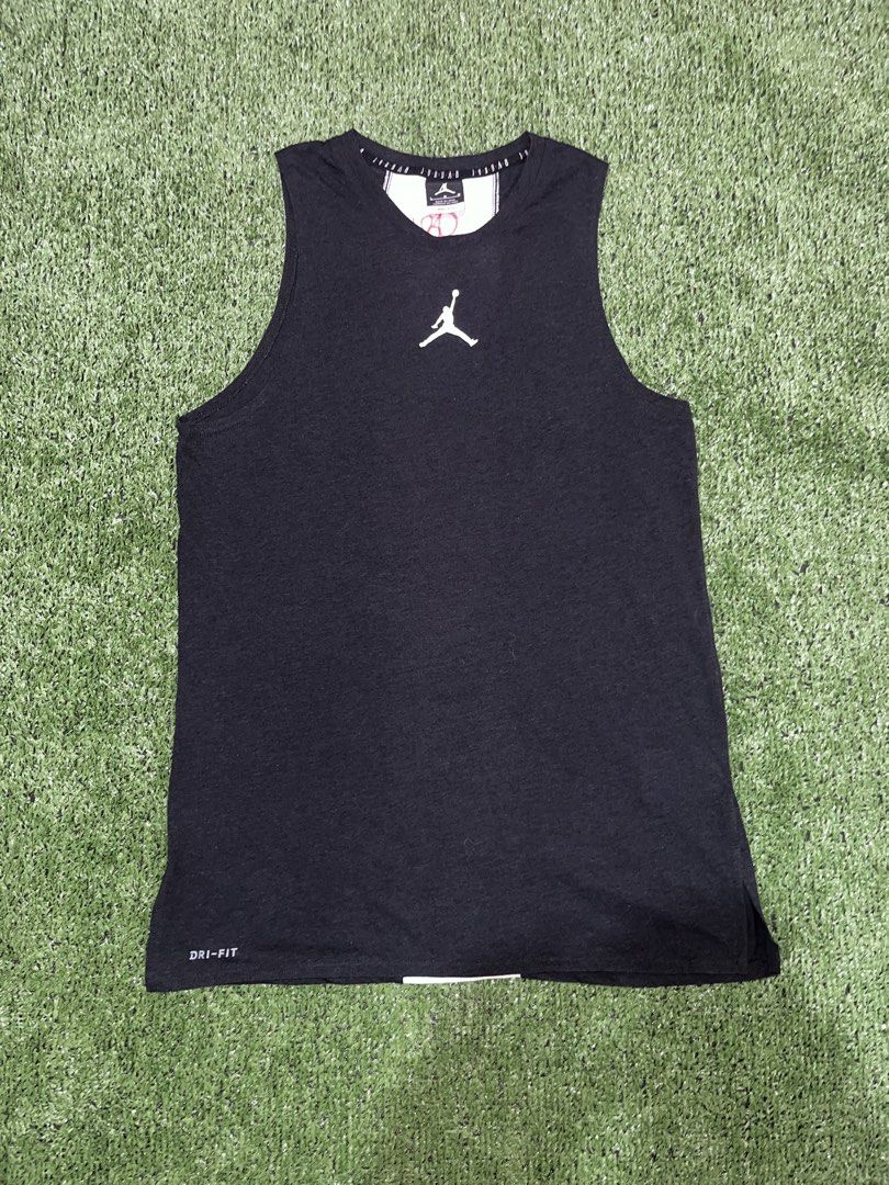 Jordan tank top (Category: Activewear) located in Manila. Submitted by nevahhbrokeagain (Listing ID 1466253174, Image 2). Description: Nike Jordan Alpha 23 Large on tag 19x29.5 No issue Excellent 9.5/10 color rate 650 only! 📥.