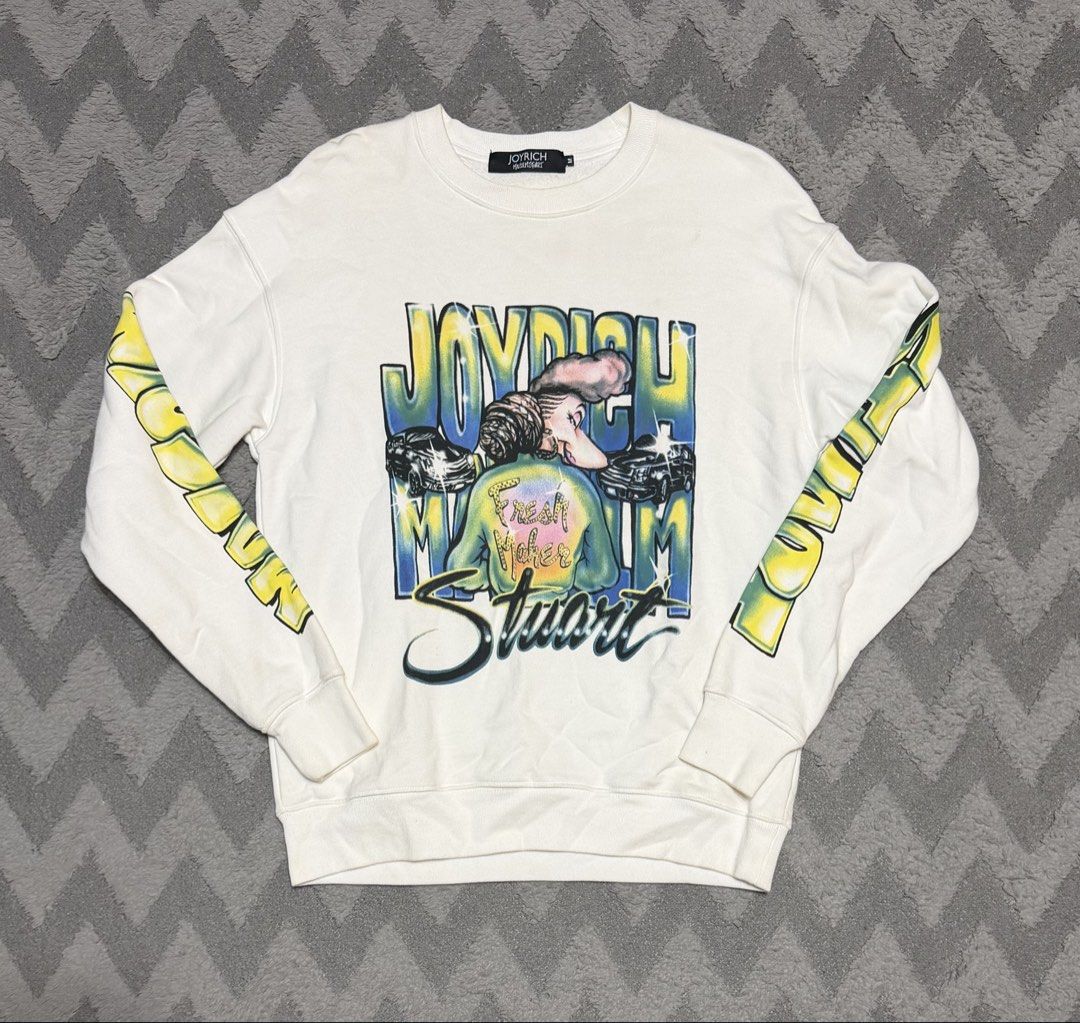 Joy Rich - Graffiti Sweatshirt (Category: Coats, Jackets and Outerwear) located in Cavite. Submitted by commoncourtesy (Listing ID 1466224763, Image 1). Description: Size medium.