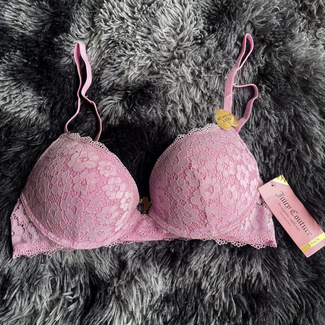 JUICY COUTURE BRA (Category: Undergarments & Loungewear) located in Manila. Submitted by moreenandco. (Listing ID 1466214629, Image 1). Description: Underwire Good as new with tag❗️ 34B.