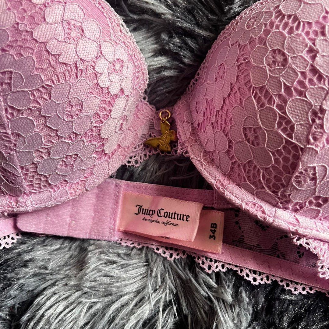 JUICY COUTURE BRA (Category: Undergarments & Loungewear) located in Manila. Submitted by moreenandco. (Listing ID 1466214629, Image 2). Description: Underwire Good as new with tag❗️ 34B.