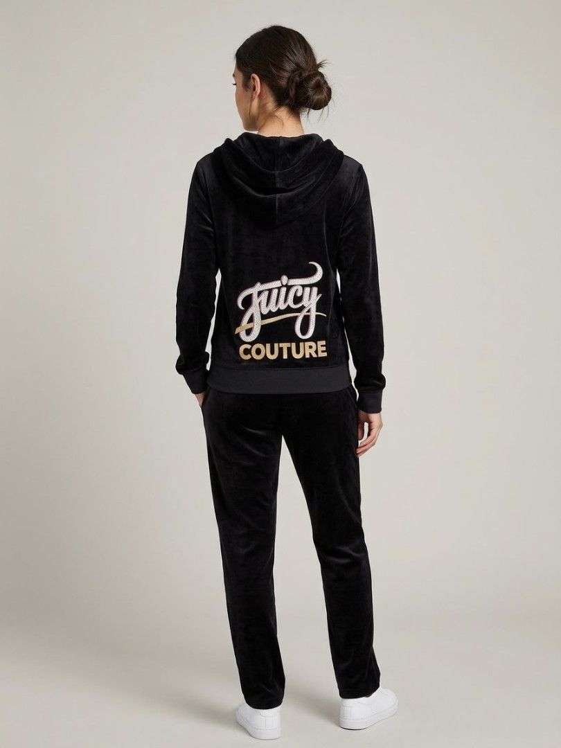 Juicy Couture Velour Hoodie Jacket (Category: Coats, Jackets and Outerwear) located in Los Banos. Submitted by _yeyey_ (Listing ID 1466230815, Image 1). Description: Dimensions Width: 21 inches Length: 25 inches The actual colors and design may vary slightly due to lighting, device and other factors..