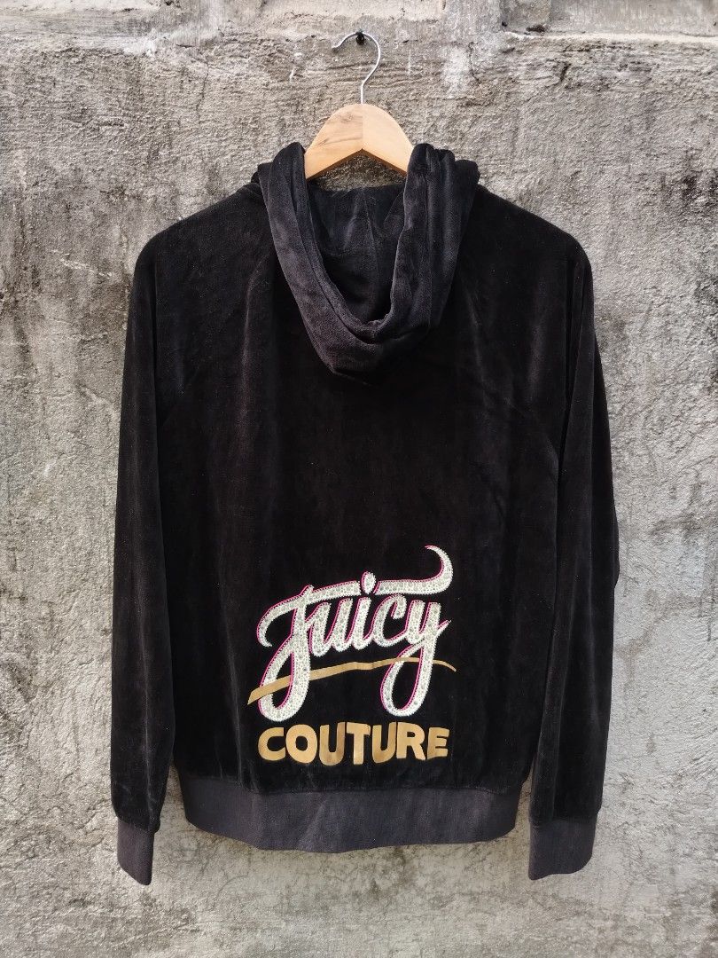 Juicy Couture Velour Hoodie Jacket (Category: Coats, Jackets and Outerwear) located in Los Banos. Submitted by _yeyey_ (Listing ID 1466230815, Image 3). Description: Dimensions Width: 21 inches Length: 25 inches The actual colors and design may vary slightly due to lighting, device and other factors..