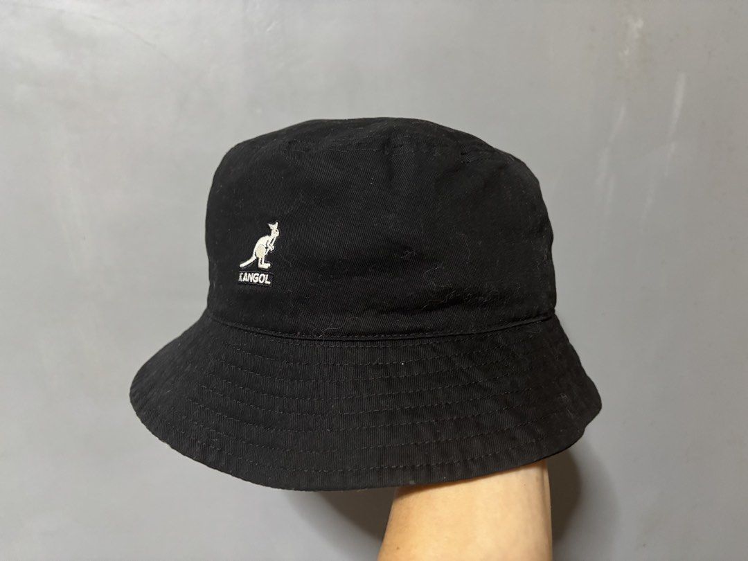 Kangol bucket hat (black) (Category: Caps & Hats) located in Cagayan de Oro. Submitted by kirkwax_4 (Listing ID 1466175430, Image 1). Description: Kangol bucket hat (black) Large/XL frame Xcellent condition No issue 680.