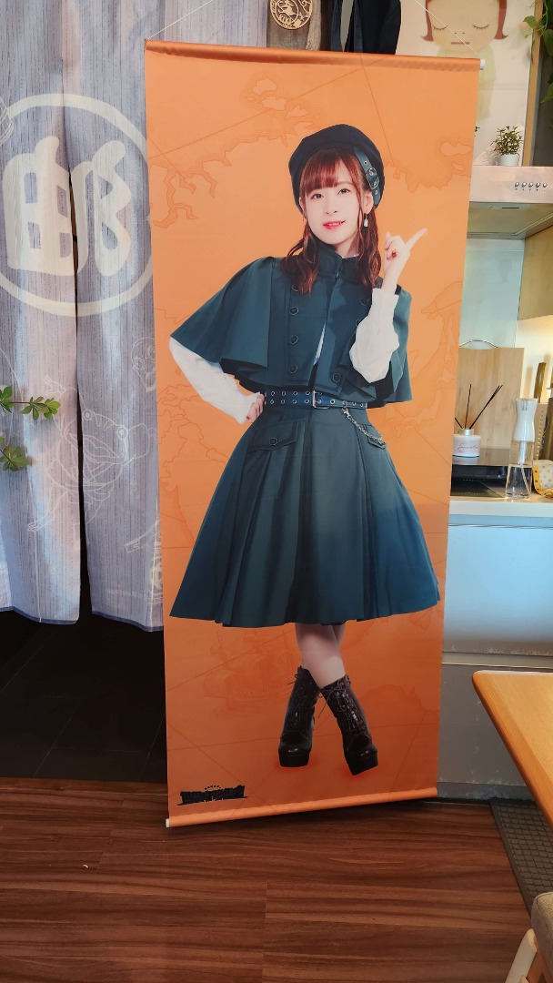 Kaori Maeda Life-Sized Tapestry Type A (Category: Wall Decor) located in Mandaluyong City. Submitted by jettolim (Listing ID 1466322242, Image 1). Description: Ever wanted to have your own Kaorin at home? Now you can! 1:1 size daw ni Kaorin haha check photo for measurement sa height. Tapestry Size: 70×170cm Bought from her FC goods for 12k yen. Price still Negotiable. Only brought out twice para makipag-inuman noong birthday niya 😅 Can meetup in