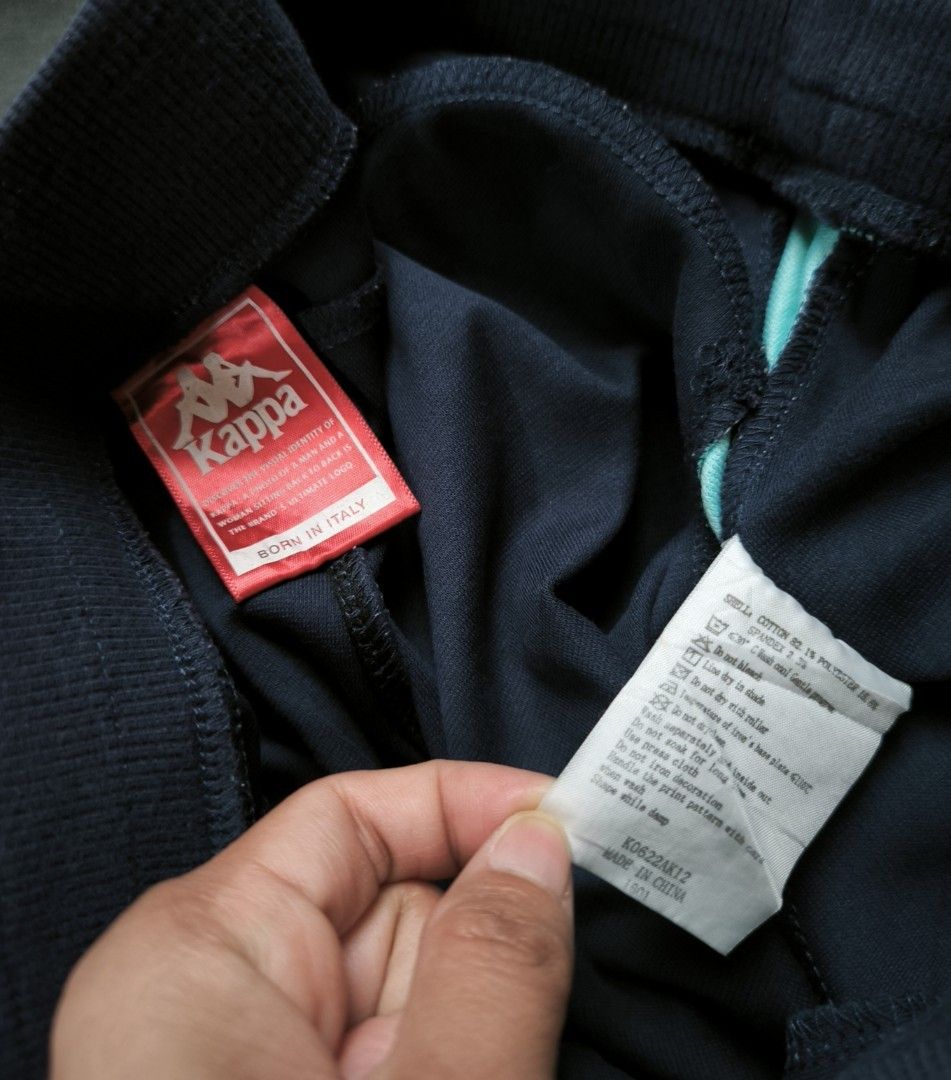 Kappa jogging pants (Category: Other Bottoms) located in Manila. Submitted by wearforce (Listing ID 1466241163, Image 3). Description: Kappa jogging pants brand: Kappa in good condition can fit: M-L rate color 10/10 449 + sf.
