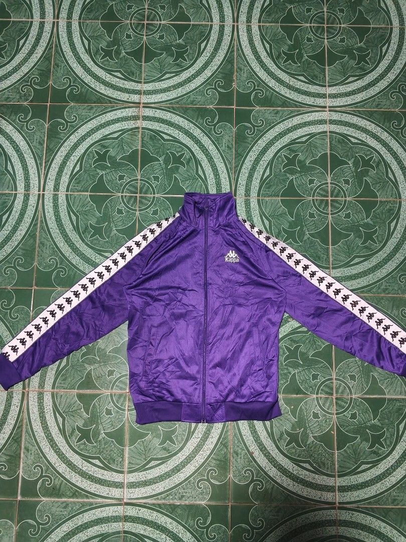 KAPPA SIDETAPE TRACK JACKET (Category: Coats, Jackets and Outerwear) located in Bacolod City. Submitted by squarer00ts (Listing ID 1466190380, Image 2). Description: KAPPA SIDETAPE TRACK JACKET •Size on tag: Medium •Dimension •Width: 21.5 •Length: 27 •Condtion: Asnew ( No issue ) •₱1,499.