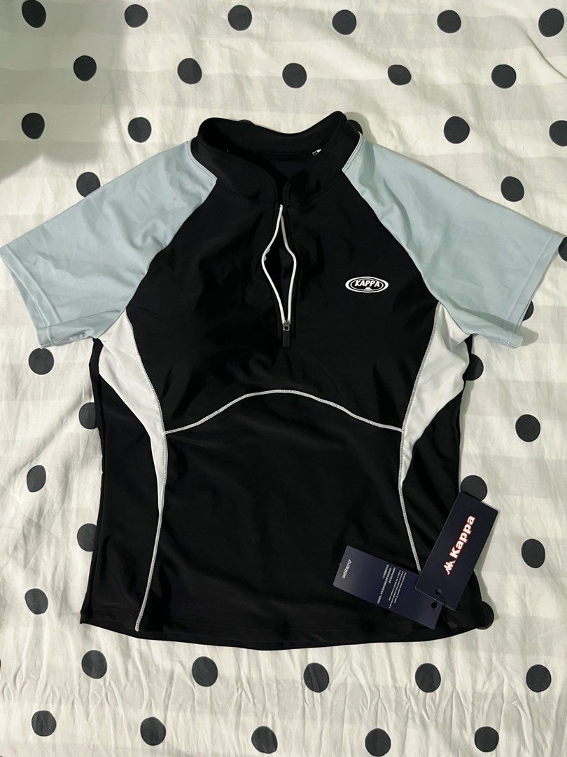 Kappa womens running half zip (Category: Activewear) located in Bacoor. Submitted by chrstnsnjs (Listing ID 1466254034, Image 1). Description: Kappa women’s half zip Brandnew With pads Size 3xl. perf fit to 60 to 65 KG Body frame perfect for pickle ball/running ₱699+ sf Jnt shipping .