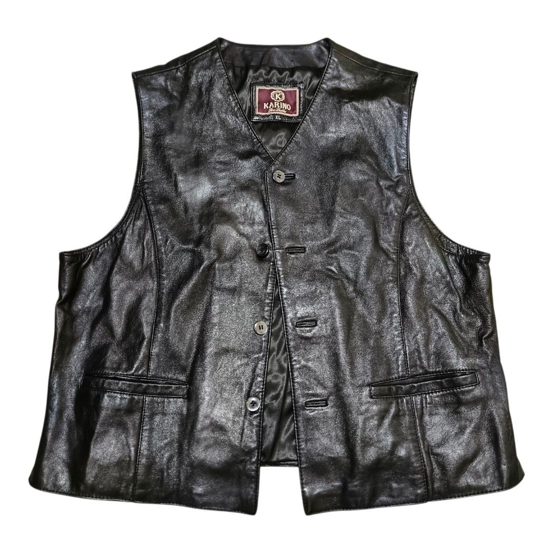 Karino leather vest (Category: Vests) located in Abucay. Submitted by gibzzz123 (Listing ID 1466200564, Image 1). Description: • All items are ON HAND and ready to be shipped/picked up. • Items are preloved/ukay, so please expect minimal signs of usage unless stated otherwise. • No major issues — good condition unless otherwise indicated in the listing. • Actual color may slightly vary due to lighting and screen settings. • All available photos a
