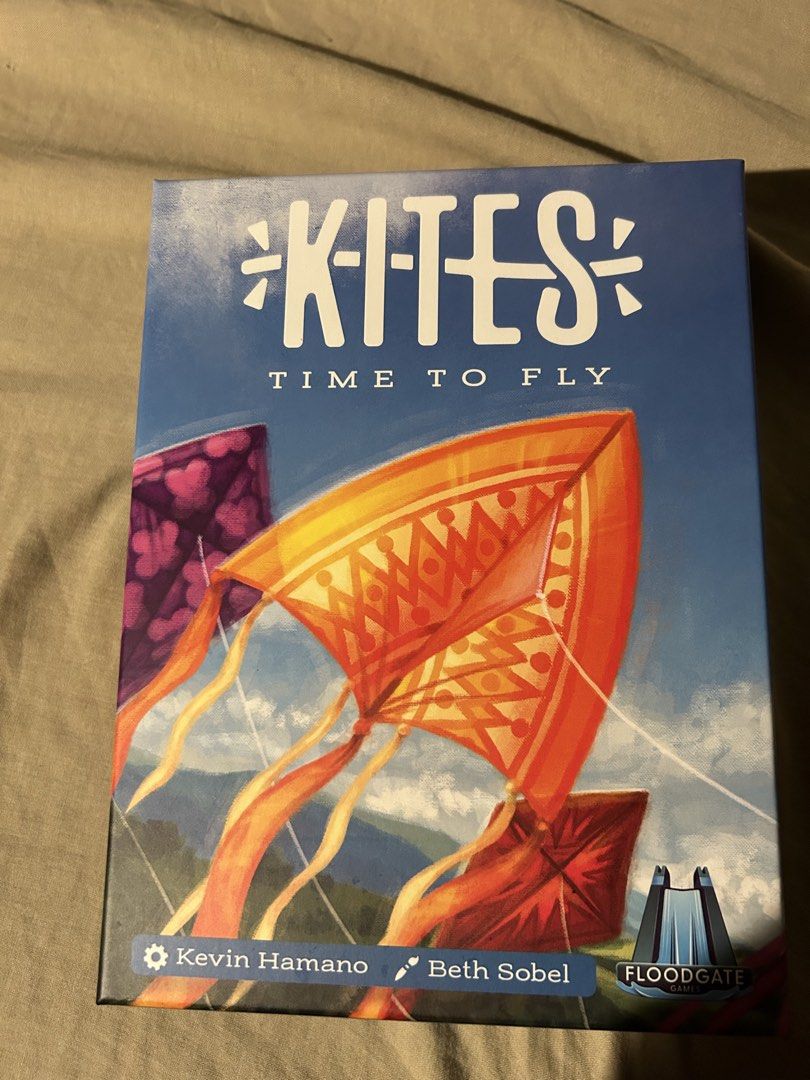 Kites Board Game (Category: Board Games & Puzzles) located in Pagsanjan. Submitted by kaffeen (Listing ID 1466294933, Image 1). Description: ‼️FOR SALE: Kites‼️ ➡️ 1100 + SF ➡️ In Kites, everyone works together to keep all their kites — represented by colorful sand timers — in the air. Take turns playing cards, flipping the sand timers, and coordinating with other players to ensure none of the timers run out. If it does, a kite has crashed! Add c
