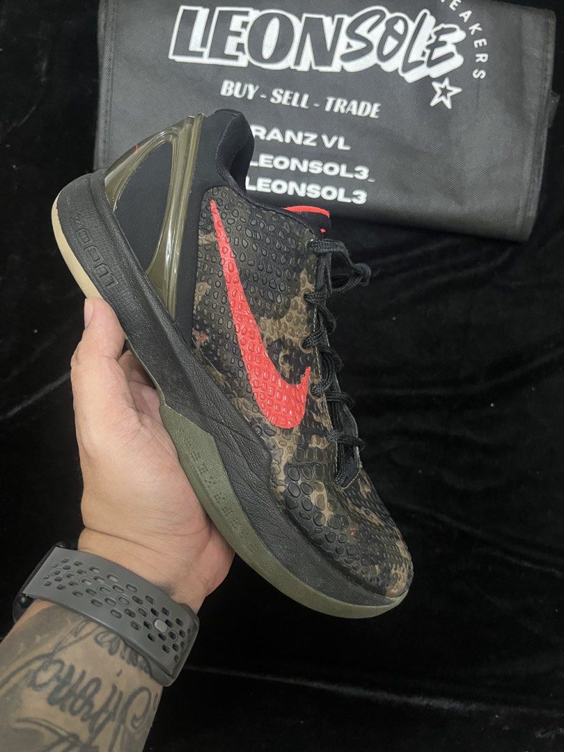 Kobe 6 Protro Italian Camo (Category: Sneakers) located in Quezon City. Submitted by leonsol3 (Listing ID 1466336751, Image 1). Description: Kobe 6 Italian Camo 7US MENS | Not GS | Not 7Y No Box Used indoors only by a 10yr old kid Decluttering Pick up/Shipping 📍Quezon City.
