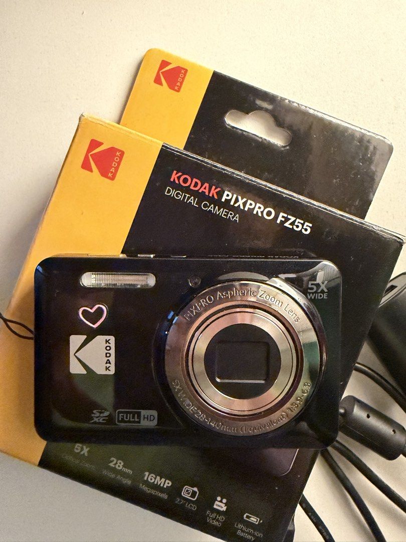 Kodak Pixpro FZ55 (Black) (Category: Cameras) located in Antipolo. Submitted by vaniedg_ (Listing ID 1466287967, Image 1). Description: 📸 Kodak PIXPRO FZ55 Digital Camera Selling my Kodak PIXPRO FZ55! 🤍 • Bought November 2025 • Used only 7 times, exclusively during international trips ✈️ • Well taken care of and carefully stored after every use • No major scratches, dents, or issues • Fully working and in good condition • Perfect for travel, ev