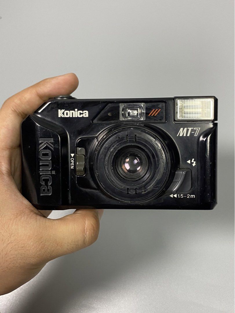 Konica MT-7 Auto Date Film Camera (Category: Cameras) located in Manila. Submitted by fcb.ly (Listing ID 1466253850, Image 1). Description: Working Flash Tested with batteries Can transact via fb Can send video proofs.