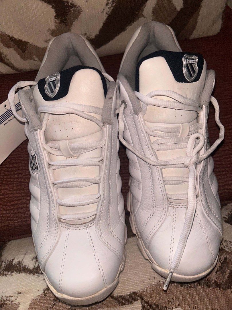 K-Swiss Performance White Leather Sneakers (Category: Sneakers) located in Tubigon. Submitted by theogarments (Listing ID 1466272151, Image 1). Description: K Swiish White Shoes -authentic/orignal -use once lang -42 euro -10 us -8 uk -need wash 2500 nego📩.