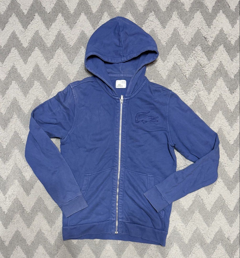 Lacoste - Vintage Washed Blue Zip Up Jacket (Category: Coats, Jackets and Outerwear) located in Cavite. Submitted by commoncourtesy (Listing ID 1466293413, Image 1). Description: Size 3.
