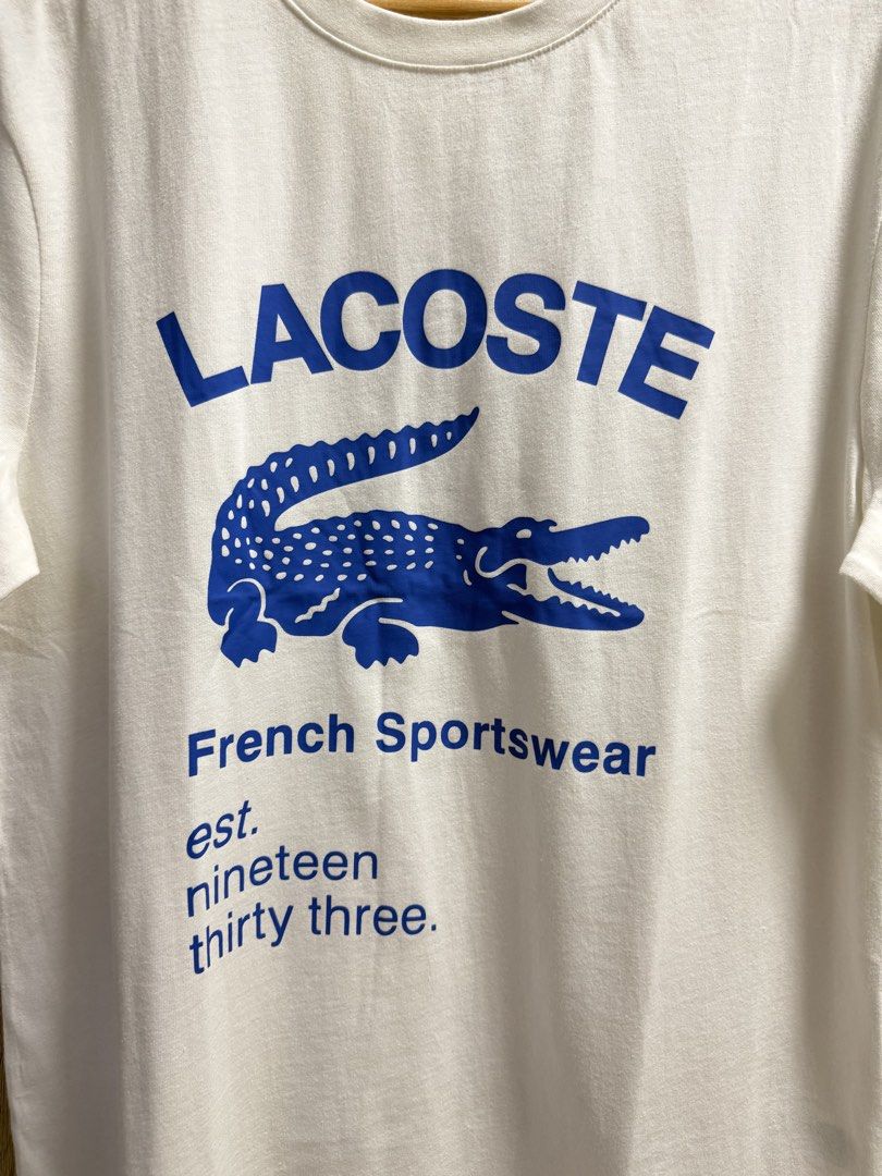 Lacoste Big Logo Tshirt (Category: Tshirts & Polo Shirts ) located in Cavite. Submitted by PRIVATE.Selection (Listing ID 1466317466, Image 3). Description: Lacoste Big Logo Tshirt Japan release Size 5 Large W- 22 L- 28 Brand new w hangtags .