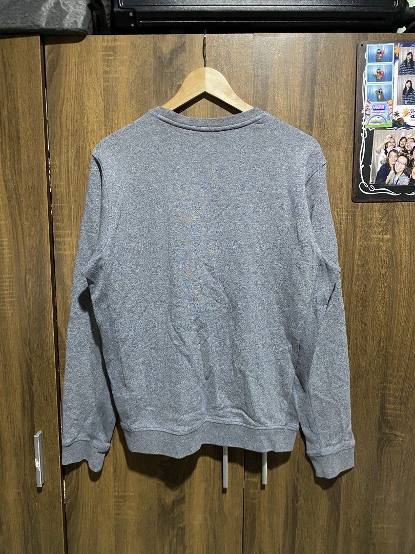 Lacoste Grey Crewneck Sweatshirt (Category: Coats, Jackets and Outerwear) located in Antipolo. Submitted by cogiestamaria (Listing ID 1466262229, Image 2). Description: - Brand: Lacoste - Color: Grey heather - Size: French 4 (US Medium) - dimes W22-L26.5 - no issue - color rate 10-10 - good as new - Style: Crewneck sweatshirt with ribbed cuffs and hem - Logo: Classic embroidered green crocodile on the chest - Condition: Clean inside collar, neat 