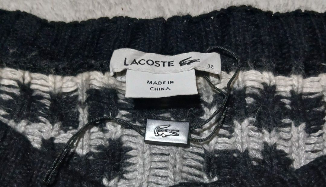Lacoste Knitted (Category: Others Tops) located in Iriga City. Submitted by newbear-a710 (Listing ID 1466273141, Image 2). Description: Excellent Condition Color Rate 9.8/10.